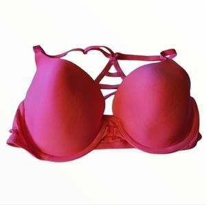 Victoria's Secret Neon Pink Strappy Bra 34D